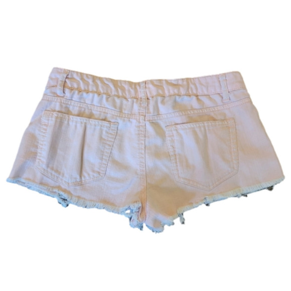 Forever 21 Daisy Duke Pink/Peach Cutoff Shorts Size 27 - Picture 2 of 5